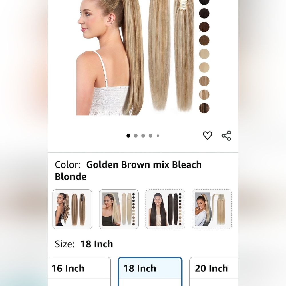 Golden Brown Mix Bleach Blonde Hair Extensions